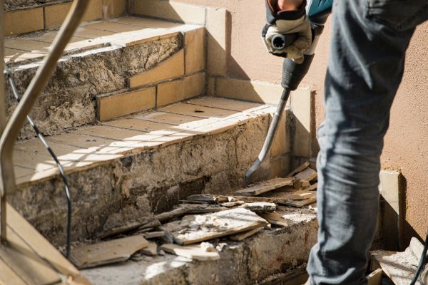 Concrete Stair Demolition in Santa Barbara